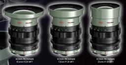 Kowa анонсирует выпуск трех объективов системы Micro Four Thirds: Prominar 8.5mm F2.8 MFT, Prominar 12mm F1.8 MFT и Prominar 25mm F1.8 MFT