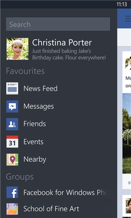 Обновление Facebook* 8.1.6.0 для Windows Phone