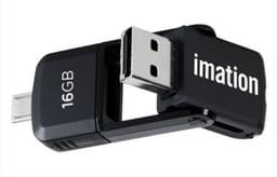 Конструкторы флэшки Imation 2-in-1 Micro USB Flash Drive творчески подошли к размещению разъемов USB и micro-USB