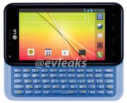 Появилось новое изображение смартфона LG Optimus F3Q с выдвижной клавиатурой QWERTY