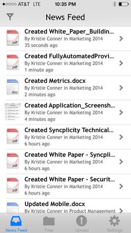 Syncplicity 3.01 для iOS — доступ к файлам отовсюду