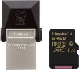 Kingston выпускает флэшки DataTraveler microDuo 3.0 и карты памяти microSDHC/SDXC Class 10 UHS-I для мобильных устройств