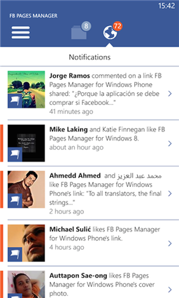FB Pages Manager 1.9 для Windows Phone добавляет функцию бана