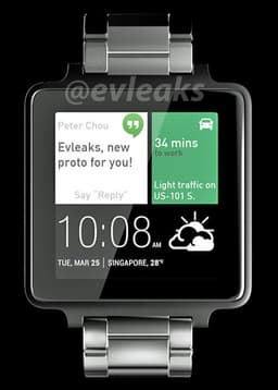 Появилось первое изображение умных часов HTC на платформе Android Wear
