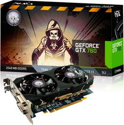 3D-карта KFA2 GeForce GTX 760 OC V2 разогнана в заводских условиях