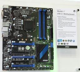 MSI показала свою первую системную плату с двумя портами USB 3.1