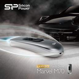 Флэшка SP/Silicon Power Marvel M70 с интерфейсом USB 3.0 развивает скорость чтения до 240 МБ/с