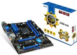 Оснащение системной платы MSI A78M-E45 с процессорным гнездом FM2+ включает по шесть портов SATA 6 Гбит/с и USB 3.0