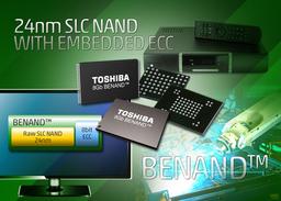 Toshiba начинает выпуск 24-нанометровой флэш-памяти BENAND SLC NAND плотностью 8 Гбит