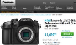 Стала известна цена и дата начала продаж камеры Panasonic Lumix G DMC-GH4 — первой беззеркальной камеры с поддержкой 4K