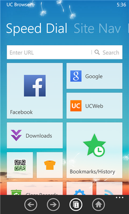UC Browser 3.5.0.410 для Windows Phone — новая версия китайского мобильного браузера