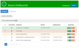 Новинка от Aurus – система исходящего обзвона «Outbound»