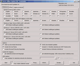 WSUS Offline Update v.9.1 - бесплатная утилита, позволяющая обновлять ОС Windows без доступа к Интернет