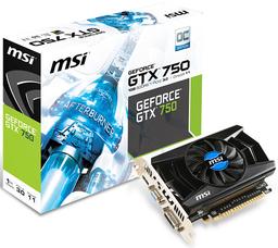 3D-карта MSI GeForce GTX 750 OCV1 подверглась заводскому разгону