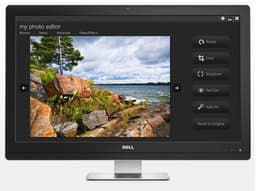 Монитор Dell UltraSharp UZ2215H оснащен концентратором USB 3.0, двумя громкоговорителями, web-камерой и микрофоном