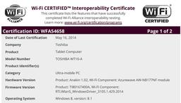 Toshiba готовит 10-дюймовый планшет под управлением Windows 8.1