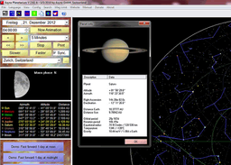 Asynx Planetarium v.2.73 - бесплатная программа, которая показывает звездную карту неба