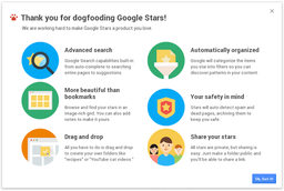 Google готовит новый сервис Google Stars для сохранения ссылок