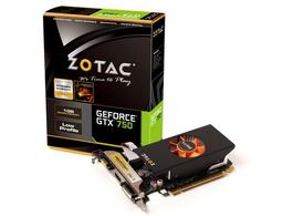 Видеокарта Zotac GeForce GTX 750 (ZT-70702-10M) имеет низкопрофильное исполнение