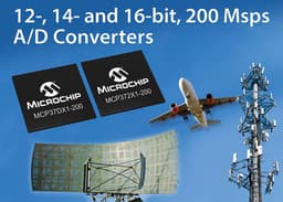 Аналогово-цифровые преобразователи Microchip Technology MCP37DX1-200 и MCP372X1-200 имеют рекордно низкое энергопотребление
