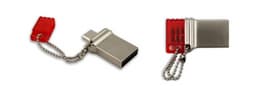 Длина флэш-накопителя Super Talent Pico Motile, оснащенного разъемами micro-USB и USB 2.0, равна 27 мм