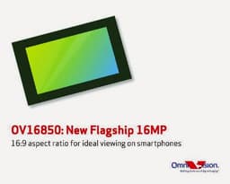 Модель OmniVision OV16850 разрешением 16 Мп возглавила линейку датчиков изображения OmniVision для смартфонов