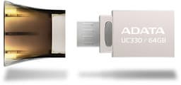 Флэш-накопитель Adata UC330 Dual USB имеет металлический корпус и два разъема