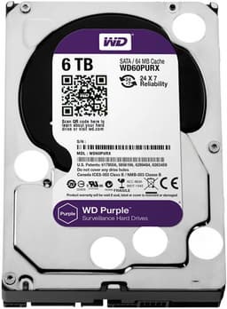 Линейку накопителей для систем видеонаблюдения WD Purple пополнила модель объемом 6 ТБ