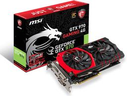 Графический процессор 3D-карты MSI GeForce GTX 970 Gaming LE работает на частоте до 1216 МГц