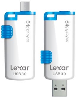 Флэш-накопитель Lexar JumpDrive M20 Mobile оснащен разъемами micro-USB и USB 3.0