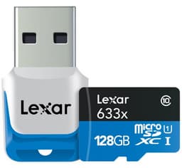 Объем карточек памяти Lexar High-Performance microSDXC UHS-I достигает 128 ГБ, скорость чтения — 95 МБ/с