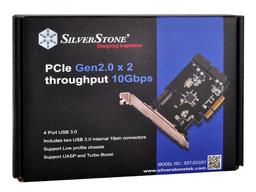 Карта расширения SilverStone ECU01 позволяет добавить в конфигурацию компьютера четыре порта USB 3.0