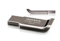 Флэшка Adata UV131 в монолитном металлическом корпусе оснащена интерфейсом USB 3.0