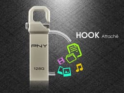 Накопитель PNY Hook Attache доступен в модификации объёмом 128 ГБ