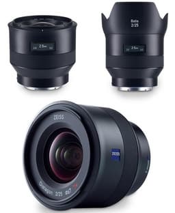 Полнокадровые объективы Zeiss Batis 2/25 и 1.8/85 с креплением Sony E поддерживают автоматическую фокусировку и оснащены дисплеями OLED