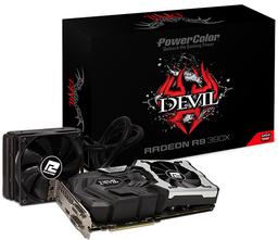 Представлена видеокарта PowerColor Devil Radeon R9 390X с гибридной системой охлаждения