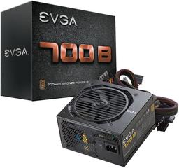 Блок питания Evga 700B мощностью 700 Вт имеет сертификат 80 Plus Bronze