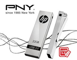 Флэш-накопитель PNY HP x710w оснащен интерфейсом USB 3.0 и зажимом