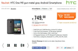 HTC One M9: качественные изображения, цена и сроки начала продаж в Европе