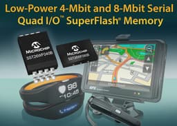 Микросхемы флэш-памяти типа NOR Microchip SST26WF080B и SST26WF040B плотностью 4 и 8 Мбит оснащены интерфейсом SQI
