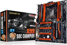 Разъемы DIMM на системной плате Gigabyte X99-SOC Champion закреплены методом поверхностного монтажа