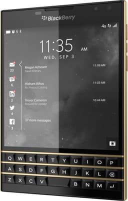 Версия смартфона BlackBerry Passport Limited Edition Black & Gold не содержит золота