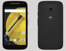 Изображение смартфона Moto E второго поколения позволяет узнать о наличии фронтальной камеры