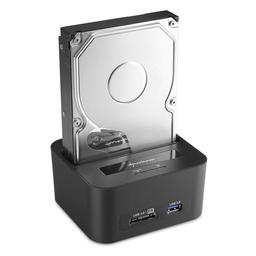 Док-станция Sharkoon QuickPort XT Duo Clone готова принять одновременно два накопителя с интерфейсом SATA