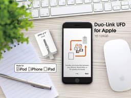 Флэшка PNY DUO-Link M оснащена разъемами USB Type-A и Lightning