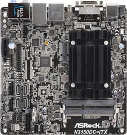 К системной плате ASRock N3150DC-ITX не нужно докупать блок питания
