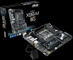 Системная плата Asus X99M-WS типоразмера microATX оснащена тремя слотами PCIe 3.0 x16 и завидным набором интерфейсов