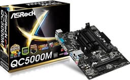 Системная плата ASRock QC5000M на базе APU AMD A4-5000 с пассивным охлаждением выполнена в типоразмере microATX