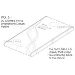 LG патентует смартфон с экраном, загнутым за два края корпуса