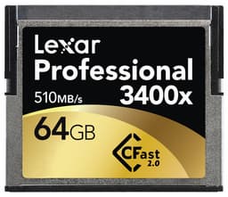 Начались продажи карт памяти Lexar Professional 3400x CFast 2.0 объемом до 256 ГБ
